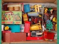 Lot 1234 - Britains, Matchbox and plastic figure farming...