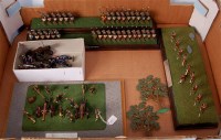 Lot 1248 - Home cast and hand painted white metal diorama...