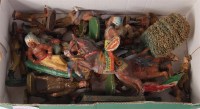Lot 1250 - Wooden composition figure group by Elastolin...
