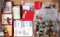 Lot 1251 - Quantity of white metal figures to include;...
