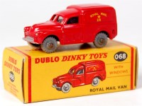 Lot 1901 - Dinky Dublo Toys, 068 Royal Mail van, red body,...