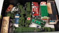Lot 1907 - 17 assorted playworn Dinky, Corgi and other...