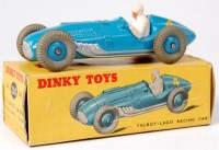 Lot 1909 - Dinky Toys, 230 Talbot Lago racing car, blue...