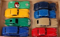 Lot 1912 - Dinky Toy playworn group to include; yellow No....