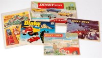 Lot 1920 - Dinky Toys catalogue group to include; a 1962...