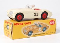 Lot 1937 - Dinky Toys, 109 Austin Healey 100 sports car,...