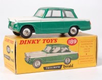 Lot 1938 - Dinky Toys, 189 Triumph Herald, green roof and...