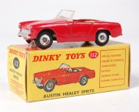 Lot 1939 - Dinky Toys, 112 Austin Healey Sprite MkII, red...