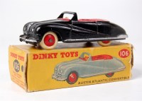 Lot 1945 - Dinky Toys, 106 Austin A90 Atlantic, black...