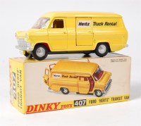 Lot 1946 - Dinky Toys, 407 Ford Hertz transit van, yellow...