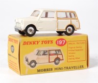 Lot 1951 - Dinky Toys, 197 Morris Mini Traveller, cream...
