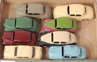 Lot 1961 - Dinky Toys, playworn civilian vehicle group to...