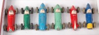Lot 1988 - Dinky Toys, playworn racing car group to...