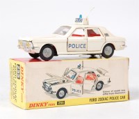 Lot 2003 - Dinky Toys, 255 Ford Zodiac police car, white...