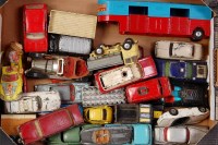 Lot 1644 - 28 playworn or repainted Corgi toys, various...