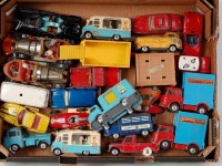 Lot 1645 - 23 playworn or repainted Corgi toys, various...