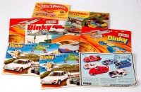 Lot 2025 - 8 Dinky, Matchbox and Hotwheels Toy catalogues,...