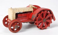 Lot 2034 - Dinky Toys, 22E Pre-war farm tractor, red and...