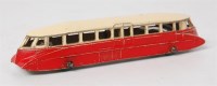 Lot 2040 - Dinky Toys, No.26 GWR rail car, cream roof...