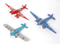 Lot 2044 - Dinky Toys aircraft group to include; 60C...