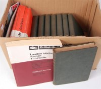 Lot 125 - 8 bound volumes of Railway Magazine 1921-1924,...