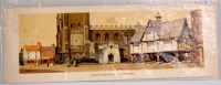 Lot 6 - Unframed railway carriage print Market...