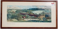 Lot 4 - Railway carriage print Welwyn Viaduct,...