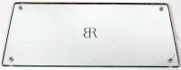 Lot 131 - A 1960s British Railways rectangular mirror,...