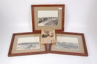 Lot 155 - 3 framed landscape format photographs of the...