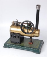 Lot 166 - Bing stationary overtype steam engine,...