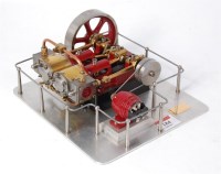 Lot 184 - Stuart Turner, twin cylinder horizontal 'score'...