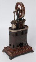 Lot 200 - Carette circa 1910 hot air engine, spirit...