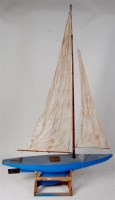 Lot 204 - Early 20th century wooden sailing yacht, wood...