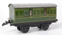Lot 314 - Hornby 1947-9 green SR No. 1 passenger brake...