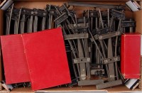 Lot 327 - A large tray of Hornby clockwork track...