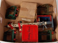 Lot 333 - A small tray of prewar Hornby accessories...