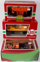 Lot 345 - 5 boxed LGB wagons, 2 x hopper code 4141,...