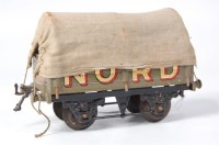Lot 377 - Hornby 1930-1 'Nord' French-type covered wagon...