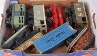 Lot 379 - A small tray of 6 prewar Hornby LMS wagons...
