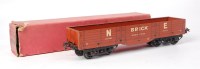 Lot 390 - Hornby 1940 NE brown No. 2 high capacity brick...