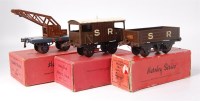 Lot 397 - 3 Hornby prewar boxed SR wagons including 1928-...