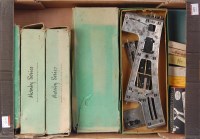 Lot 435 - A large tray of boxed pre-war electric Hornby...