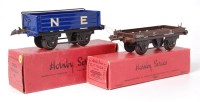 Lot 451 - Hornby 1938-41 open wagon 'B' on matt black...