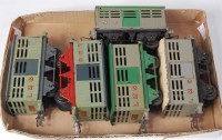 Lot 456 - A tray of 5 assorted Hornby pre-war wagons...