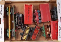 Lot 463 - A large tray of 8 prewar Hornby rolling stock...