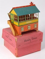 Lot 472 - Hornby 1939-41 signal cabin No. 2 with blue...