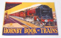 Lot 486 - Hornby 1933-4 Book of Trains - staples rusting...