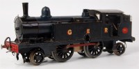 Lot 495 - Scratch built clockwork black 2-4-2 GER tank...