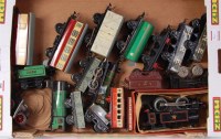 Lot 500 - A large tray of postwar Hornby rolling stock...