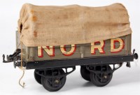Lot 512 - Hornby 1929-30 French-type covered wagon on...
